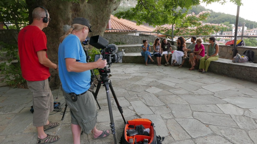 Wings of samothraki dreharbeiten kamerateam